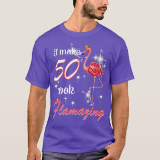 Camiseta Faço 50 Parecíveis 1969 50º Aniversário Flamin