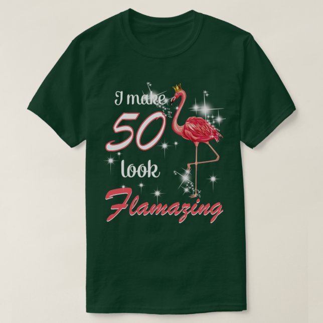 Camiseta Faço 50 Parecíveis 1969 50º Aniversário Flamin (Frente do Design)