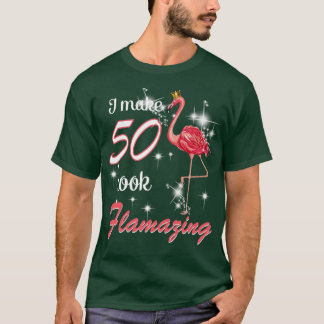 Camiseta Faço 50 Parecíveis 1969 50º Aniversário Flamin