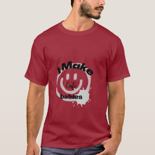 Camiseta Faço Bons Bebês, Novo papai Engraçado, Presente