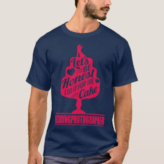 Camiseta Faço isso para o fotógrafo do bolo