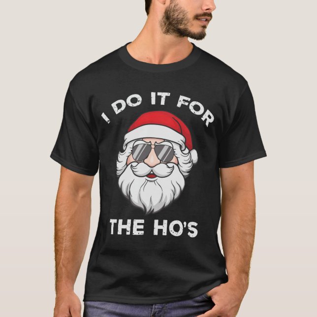 Camiseta Faço isso pelo Natal Engraçado do Ho (Frente)