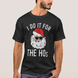 Camiseta Faço-O Para O Natal De Hos Em Julho Papai Noel