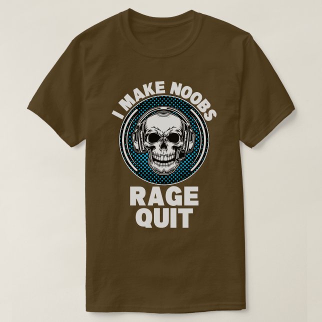 Camiseta Faço os Noobs pararem (Frente do Design)
