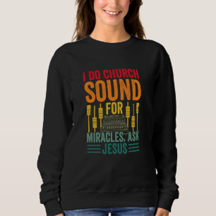 Camiseta Faço Som de Igreja Para Milagres Peça a Jesus Tec