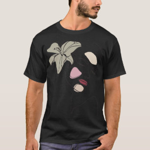 Camiseta Faculdade Abstrato de Arte Desenho Estético Mulher