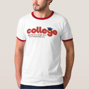 Camiseta faculdade: alcance para ele