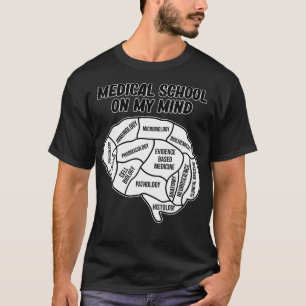Camiseta Faculdade De Medicina Na Mente Estudantes Doutor G