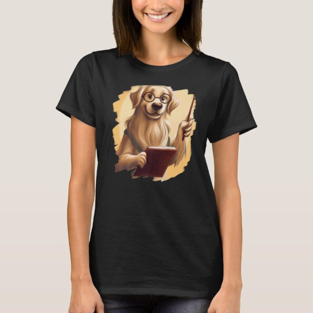 Camiseta Faculdade de Professores de Retriever de Ouros Bon (Frente)