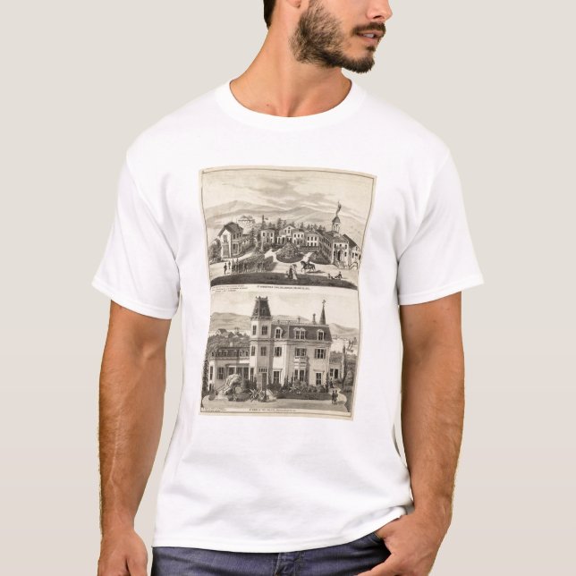 Camiseta Faculdade, escola, Benicia (Frente)