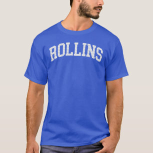 Camiseta Faculdade Esportiva Atlética Rollins Arch vintage