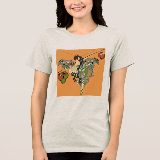 Camiseta Fada Bailarina Com Lanternas (Frente)