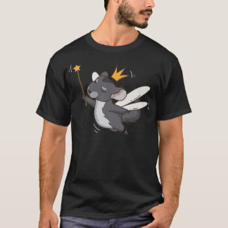 Camiseta Fada Chinchilla Selvagem Mística Animal Fada Lo
