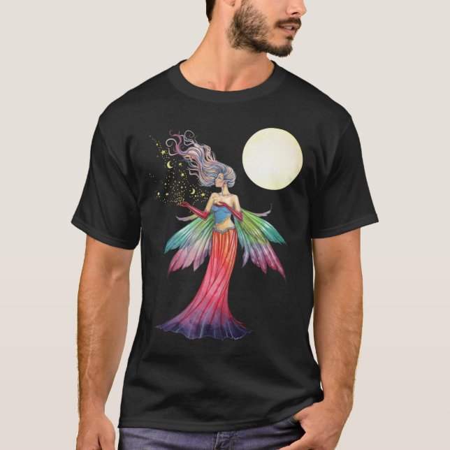Camiseta Fada com Estrelas e Lua (Frente)