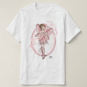 Camiseta Fada cor-de-rosa da fita
