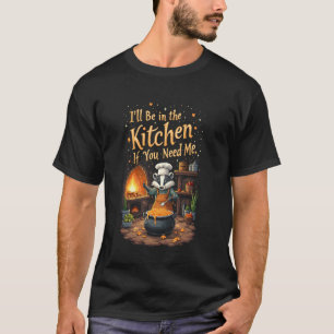 Camiseta Fada da Cozinha de Outono Cozinheiro Mágico Texugo