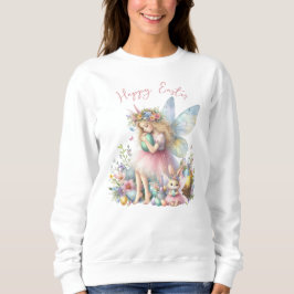 Camiseta Fada da Primavera de Páscoa em Aquarela