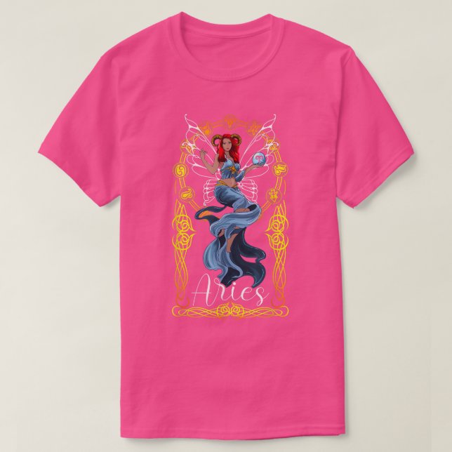 Camiseta Fada de cerejas pretas (Frente do Design)