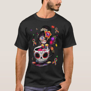Camiseta Fada de Crânio de Açúcar Figurinha Itu2019s Ok Ser