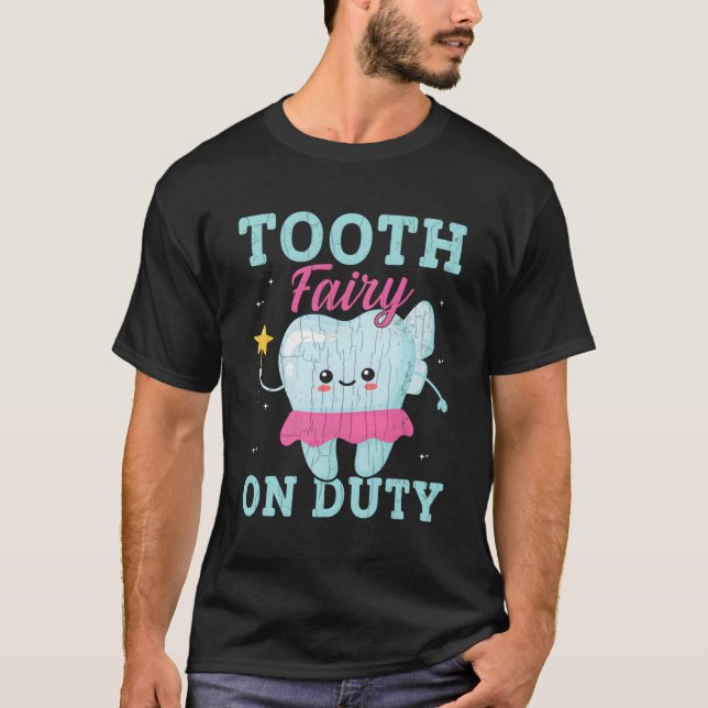 Camiseta Fada De Dente No Halloween De Oposição (Frente)