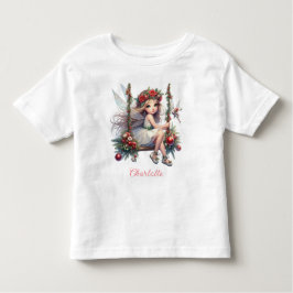 Camiseta Fada de Natal com Aquarela