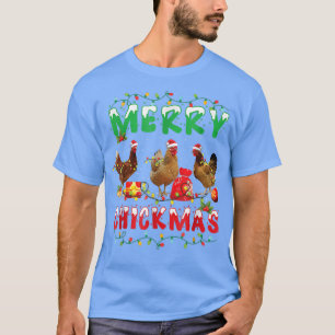 Camiseta Fada de Natal de Frango Luz Feliz Natal Galinha