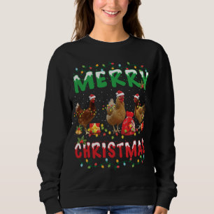 Camiseta Fada de Natal de Frango Luz Feliz Natal Galinha