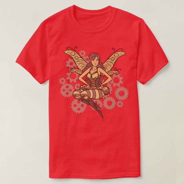Camiseta Fada de Piie Steampunk (Frente do Design)
