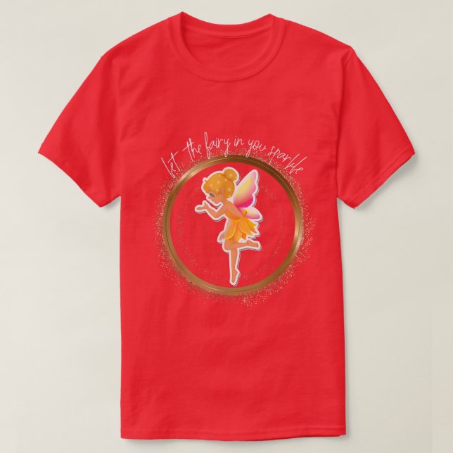 Camiseta Fada de roupa estética Brunette (Frente do Design)
