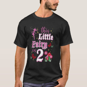 Camiseta Fada De segundo aniversário De Fada De 2 Anos Pa