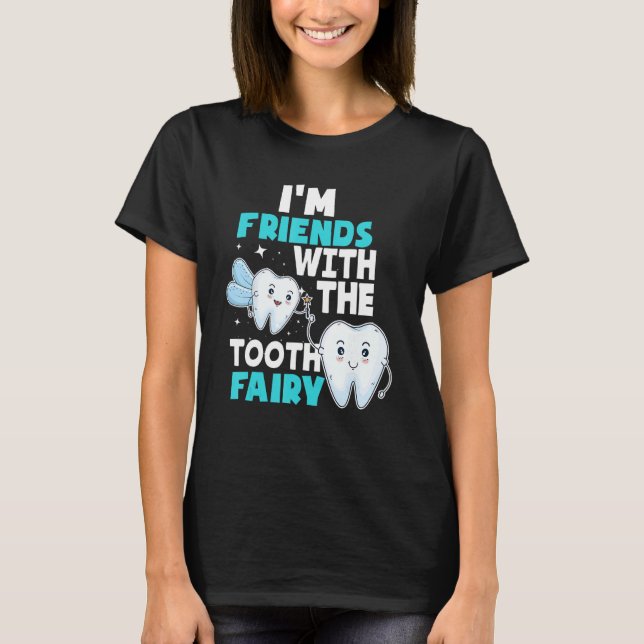 Camiseta Fada dentária - Pediatria Higienista Adormecida (Frente)