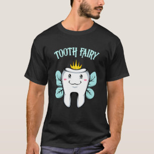 Camiseta Fada Dente De Halloween Frita Para Dental Assistan