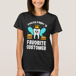 Camiseta Fada Dente Favorita Higienista Dental Do Cliente D