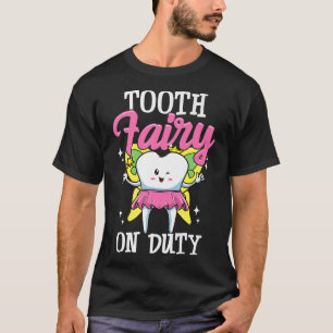 Camiseta Fada Dente Sobre Higiene Dental Assistant De Servi