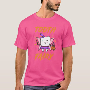Camiseta Fada Dente Vestindo Feira de Halloween Cuja Fatia