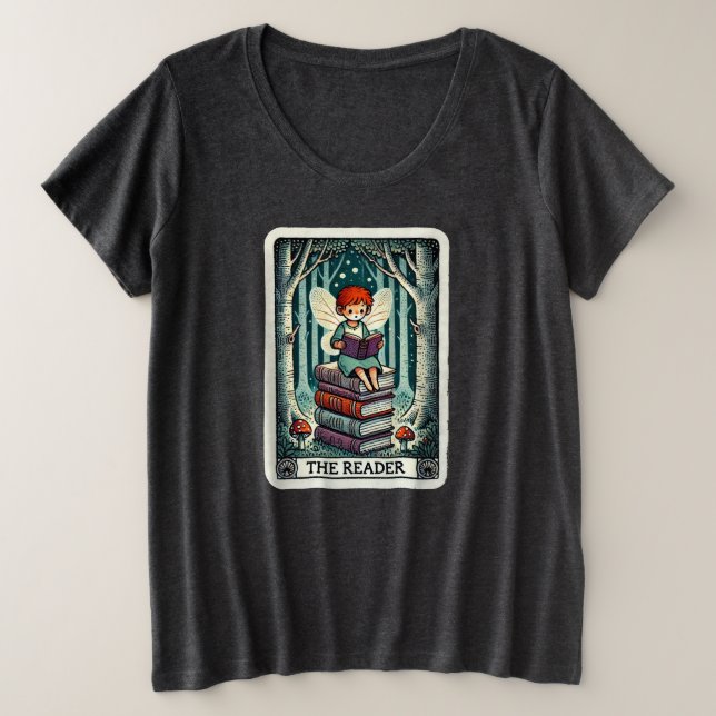 Camiseta Fada Do Cartão Tarot Do Leitor (Frente do Design)