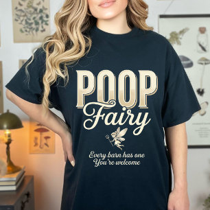 Camiseta Fada do Cocô Divertida Piada do Celeiro Humor Agrí
