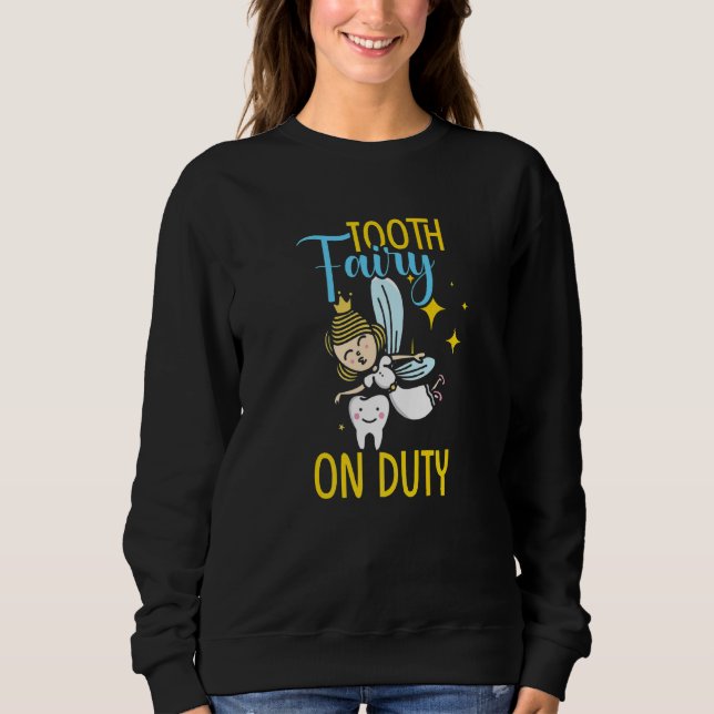 Camiseta Fada do Dente de Plantão  Dentista (Frente)