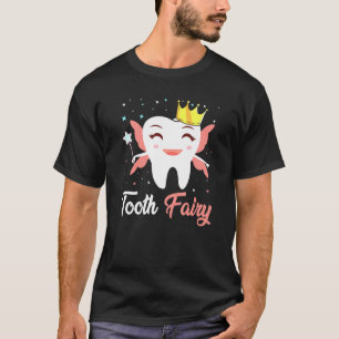 Camiseta Fada do Dente Fofo Halloween Dentista Vida Assusta