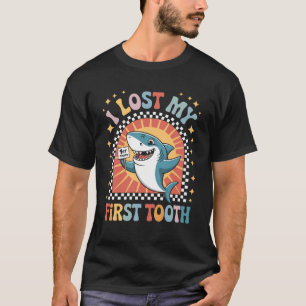 Camiseta Fada do Dente Perdi Meu Primeiro Dente Tubarão