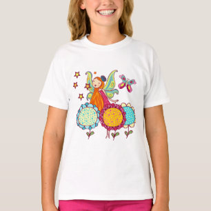 Camiseta Fada do jardim com flores