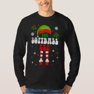 Camiseta Fada do Softbol Natal Família Correspondente Xmas