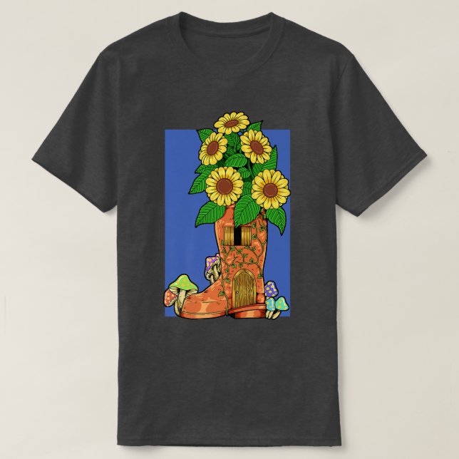 Camiseta Fada em bota de borracha (Frente do Design)