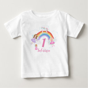 Camiseta Fada Encantada Fada Princesa Nome e Idade do prime