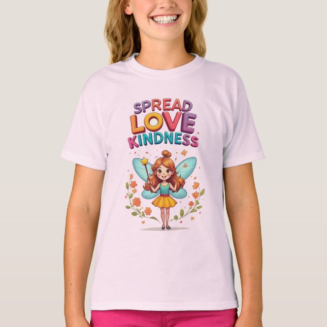 Camiseta Fada Encantadora com Varinha Espalhando Alegria (Frente)