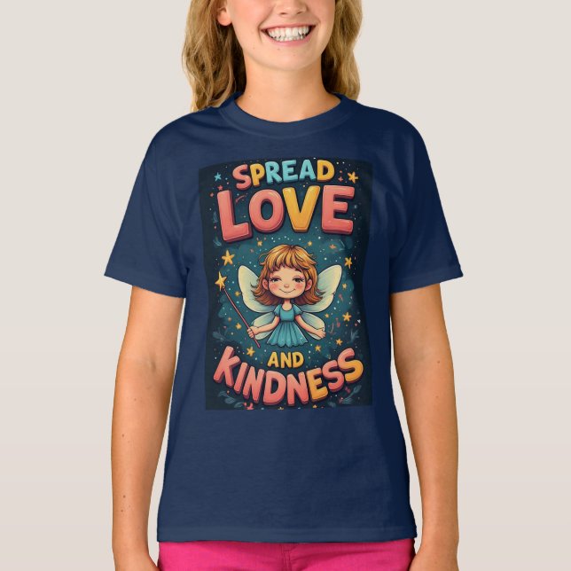 Camiseta Fada Encantadora com Varinha Espalhando Alegria (Frente)