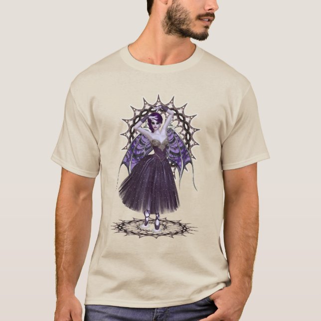 Camiseta Fada Escura, design de fantasia. (Frente)