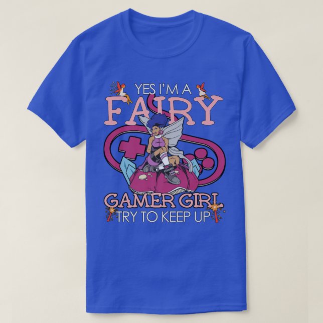 Camiseta Fada Estética Fairycore Sim Eu Tento Uma Garota (Frente do Design)