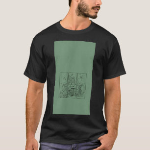 Camiseta Fada Estética Fairycore Sobre Um Penteado De Cogum
