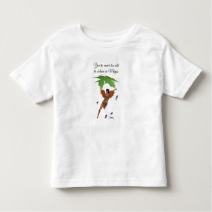 Camiseta Fada Fácil Com Asas Marrons Garotas Toddler T-Shir